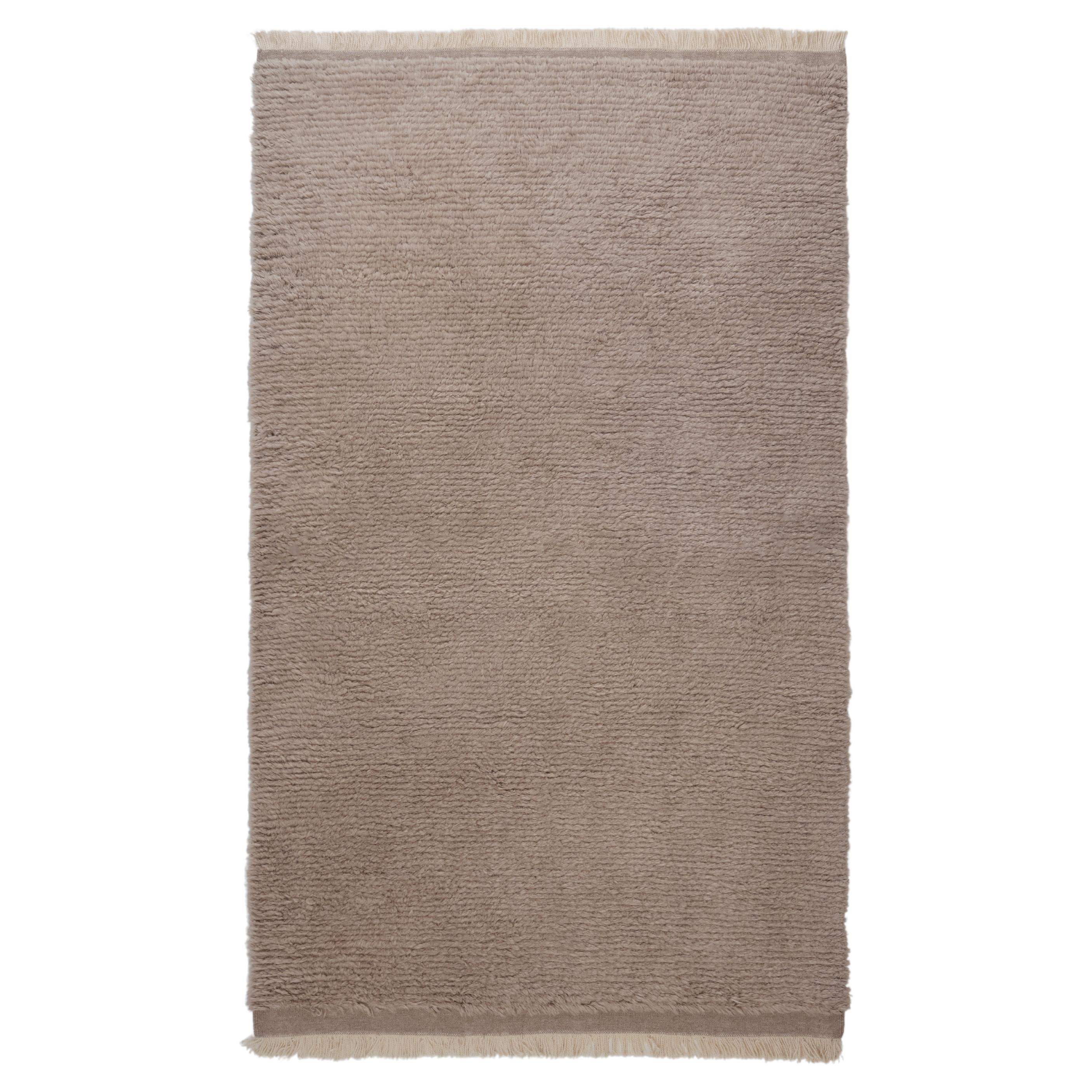 The Forsyth Woolly Shag Rug - Short Pile, Taupe, 6x9 For Sale