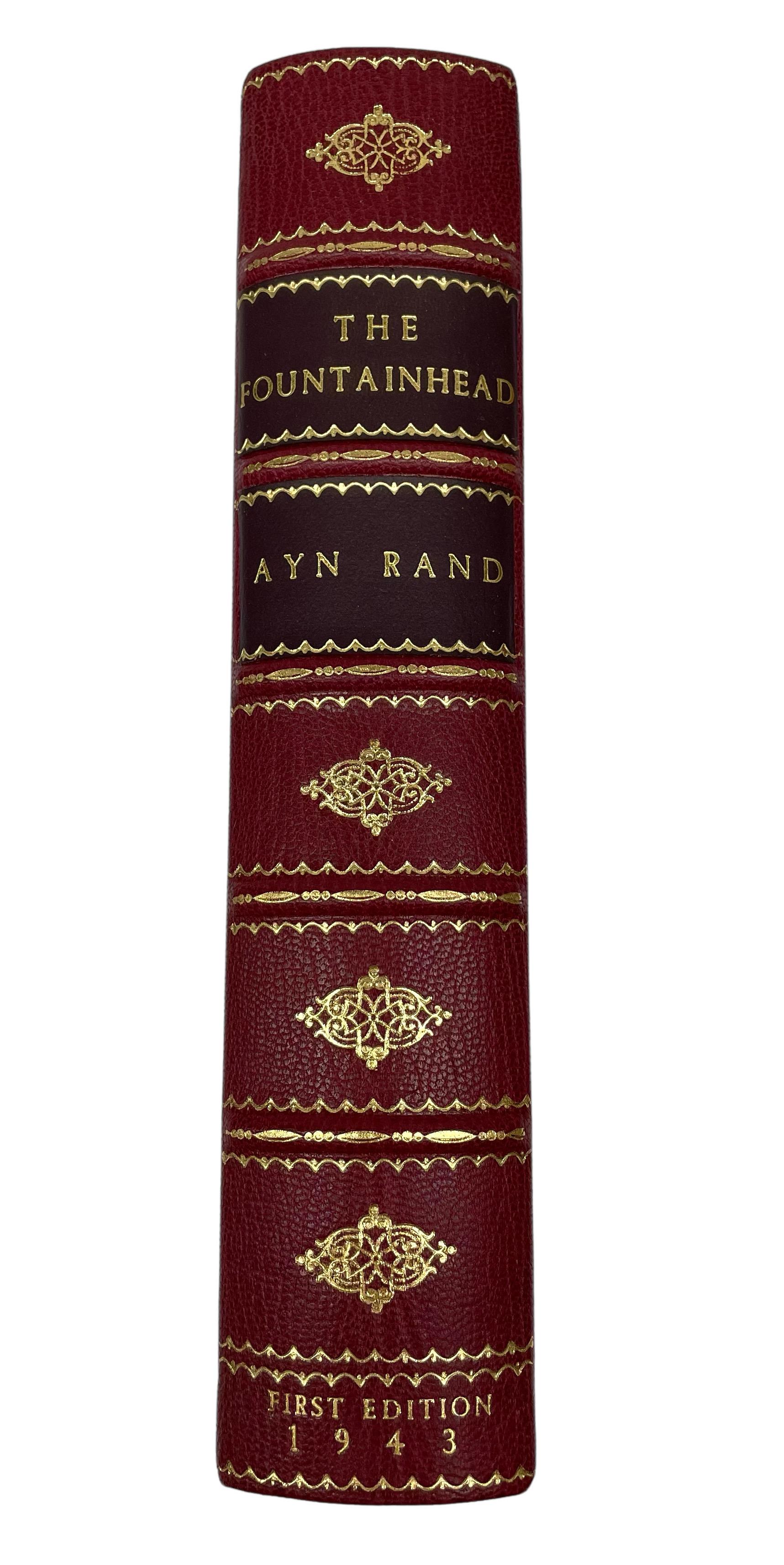 Mid-Century Modern Fountainhead by Ayn Rand, First Edition, First Printing, 1943