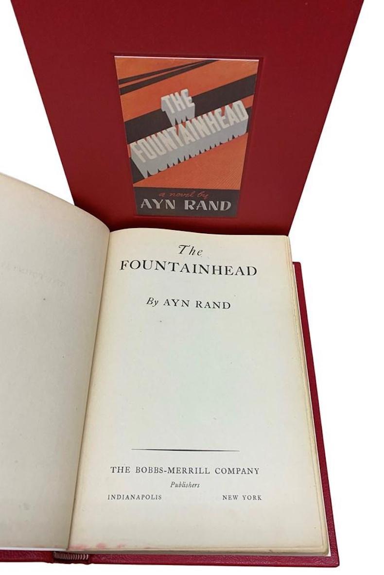 Leather The Fountainhead by Ayn Rand, First Edition, First State, 1943