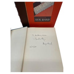 Vintage Fountainhead, Signed by Ayn Rand, 1st Edition, in Original Dust Jacket, 1943