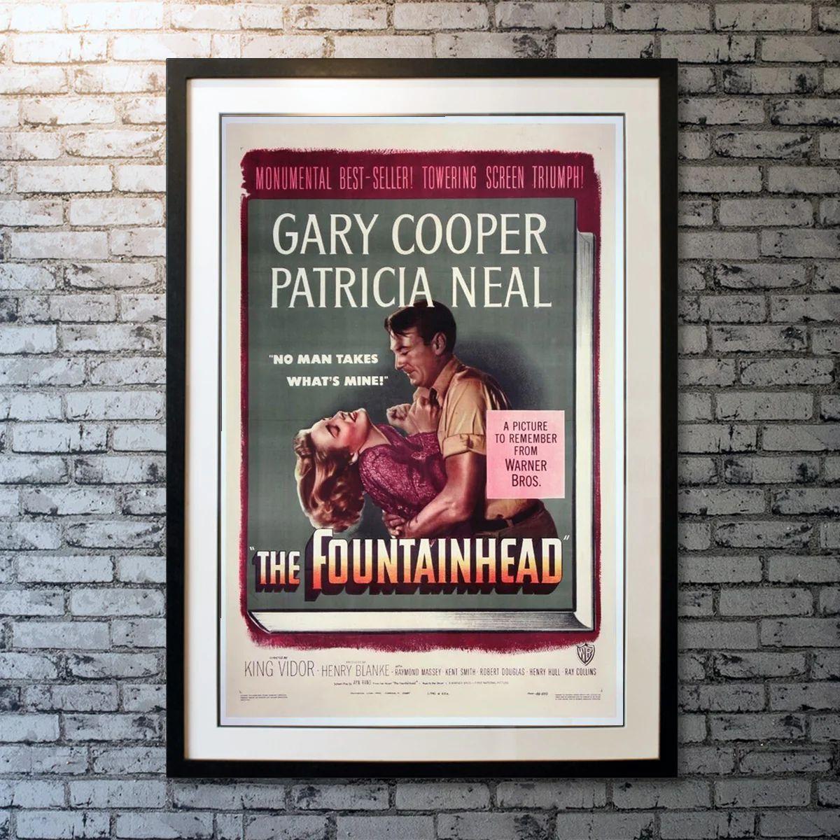 The Fountainhead, Unframed Poster, 1949

Original One Sheet (27 X 41 Inches). An uncompromising, visionary architect struggles to maintain his integrity and individualism despite personal, professional and economic pressures to conform to popular