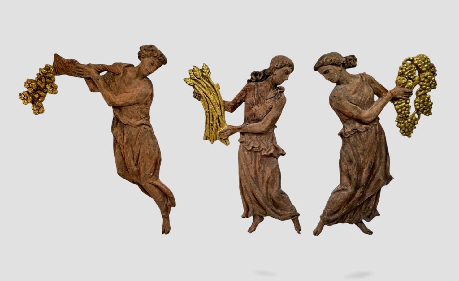 The Four Seasons – 19th Century Terracotta Figures GERMAN 170 CM For Sale 4
