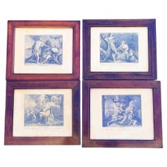 The Four Seasons, Framed Engravings, 19th Century