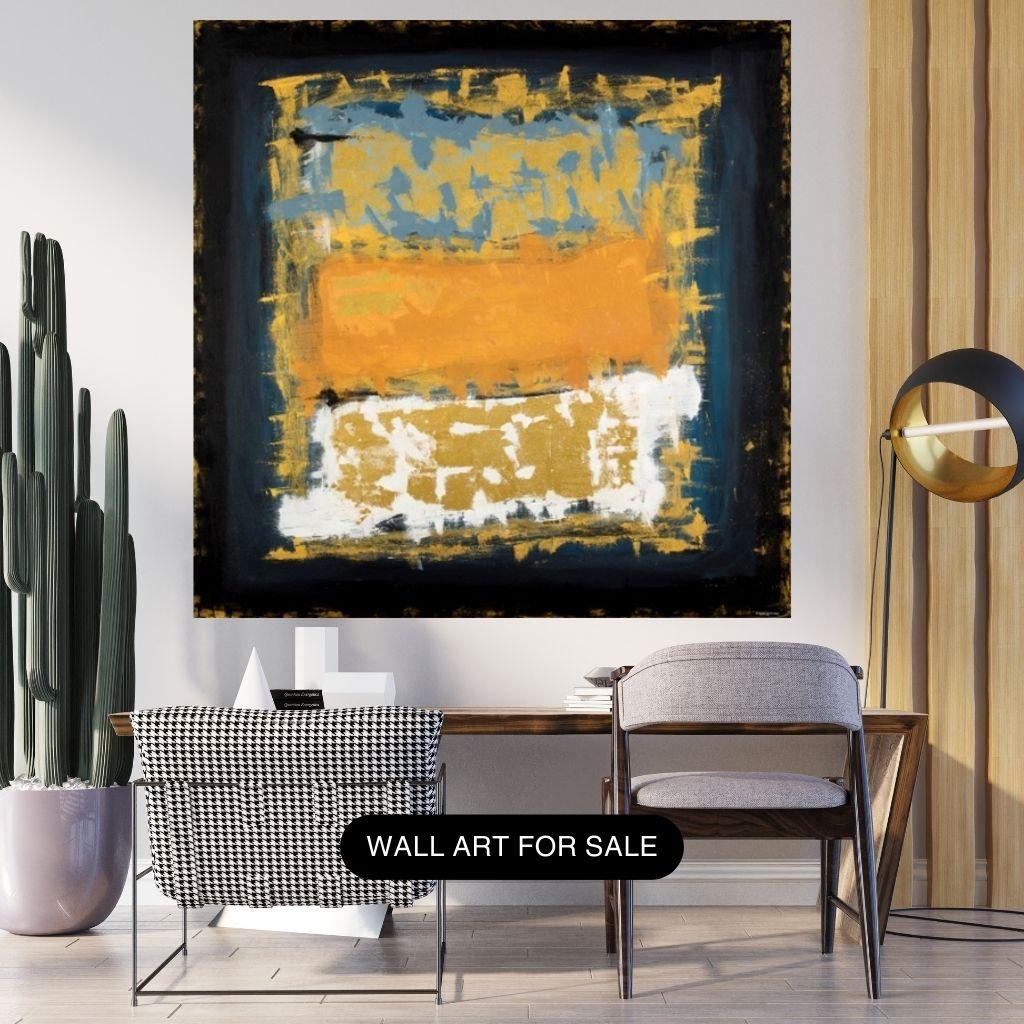 American “The Frame” Reproduction print of the original oil painting, Abstract Fine Art For Sale