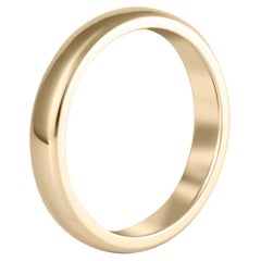 The Frederick: 14K Yellow Gold Polished Domed Comfort Fit Wedding Band