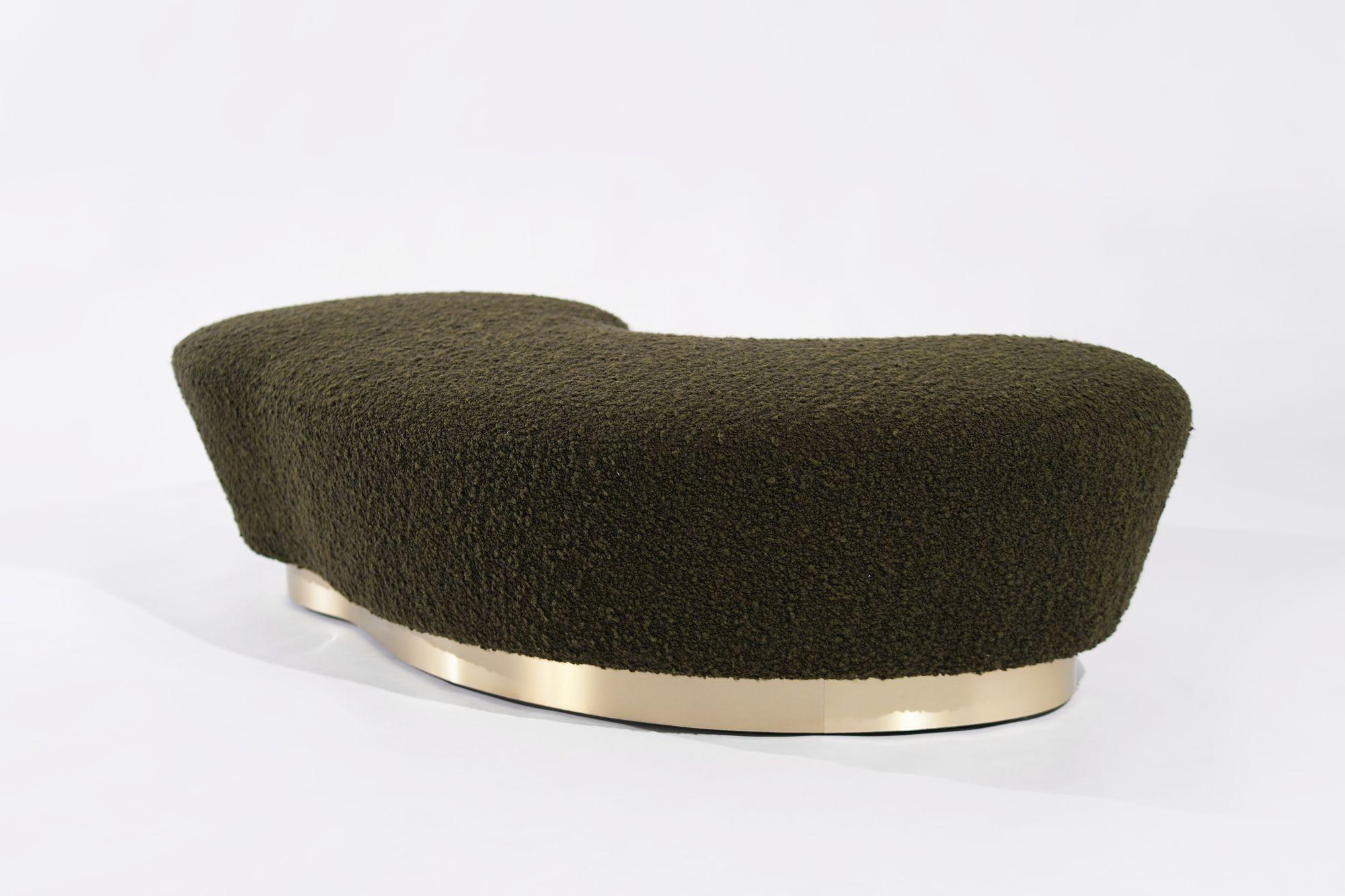 Brass The Freeform Ottoman by Stamford Modern For Sale
