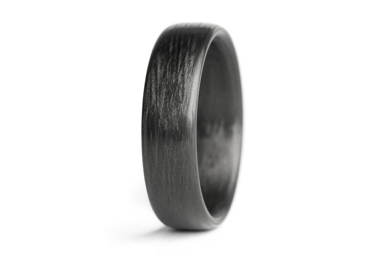 For Sale:  Freeman, Forged Carbon Slight Dome Comfort Fit Wedding Band 3