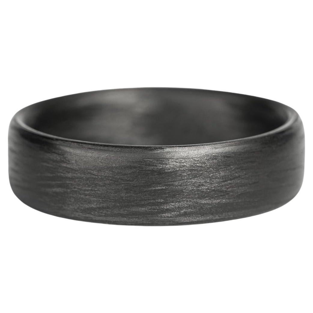 For Sale:  Freeman, Forged Carbon Slight Dome Comfort Fit Wedding Band