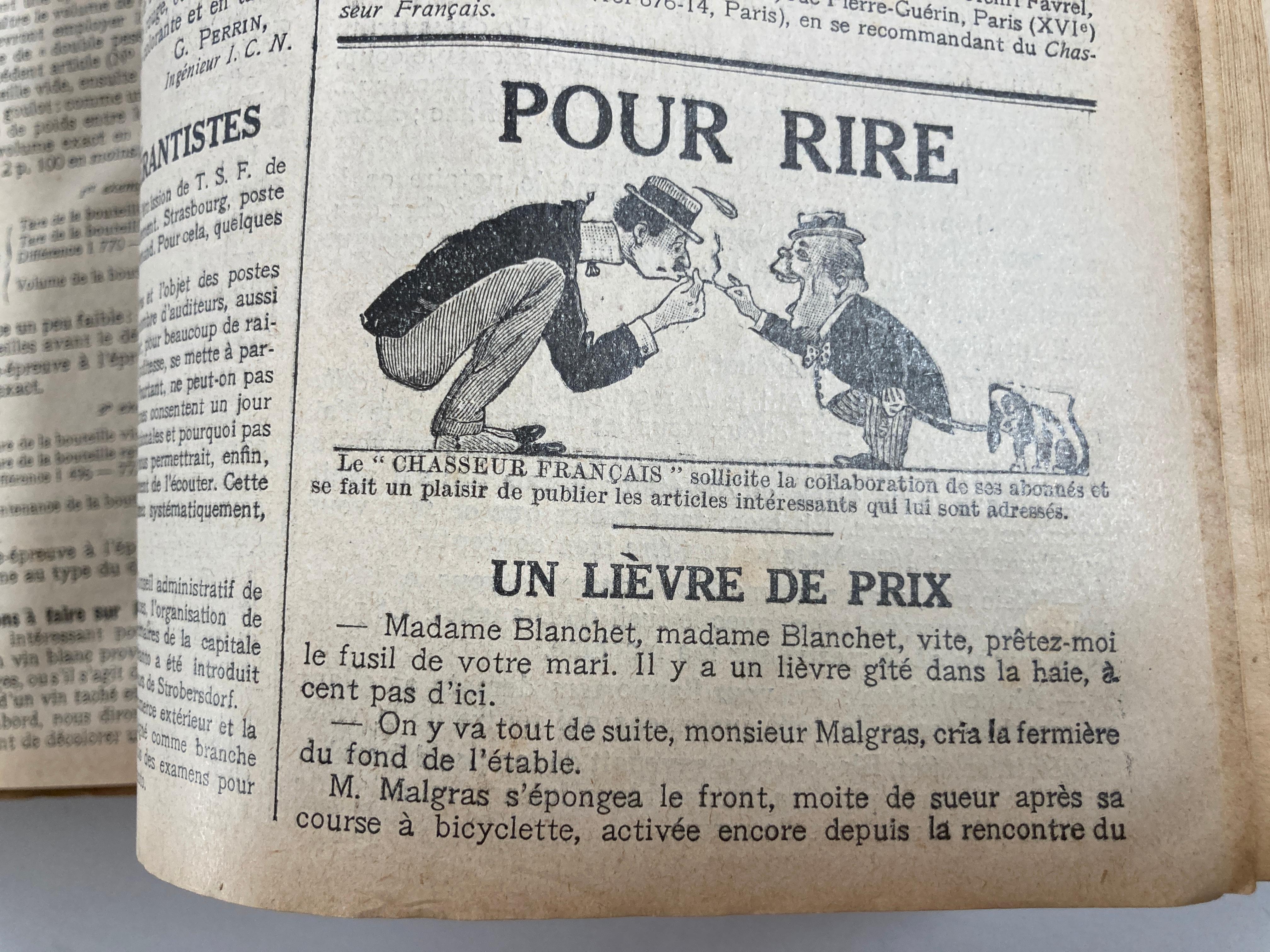 L'année du chasseur français, 1931 Le Chasseur Français, Cuisine du magazine français en vente 10
