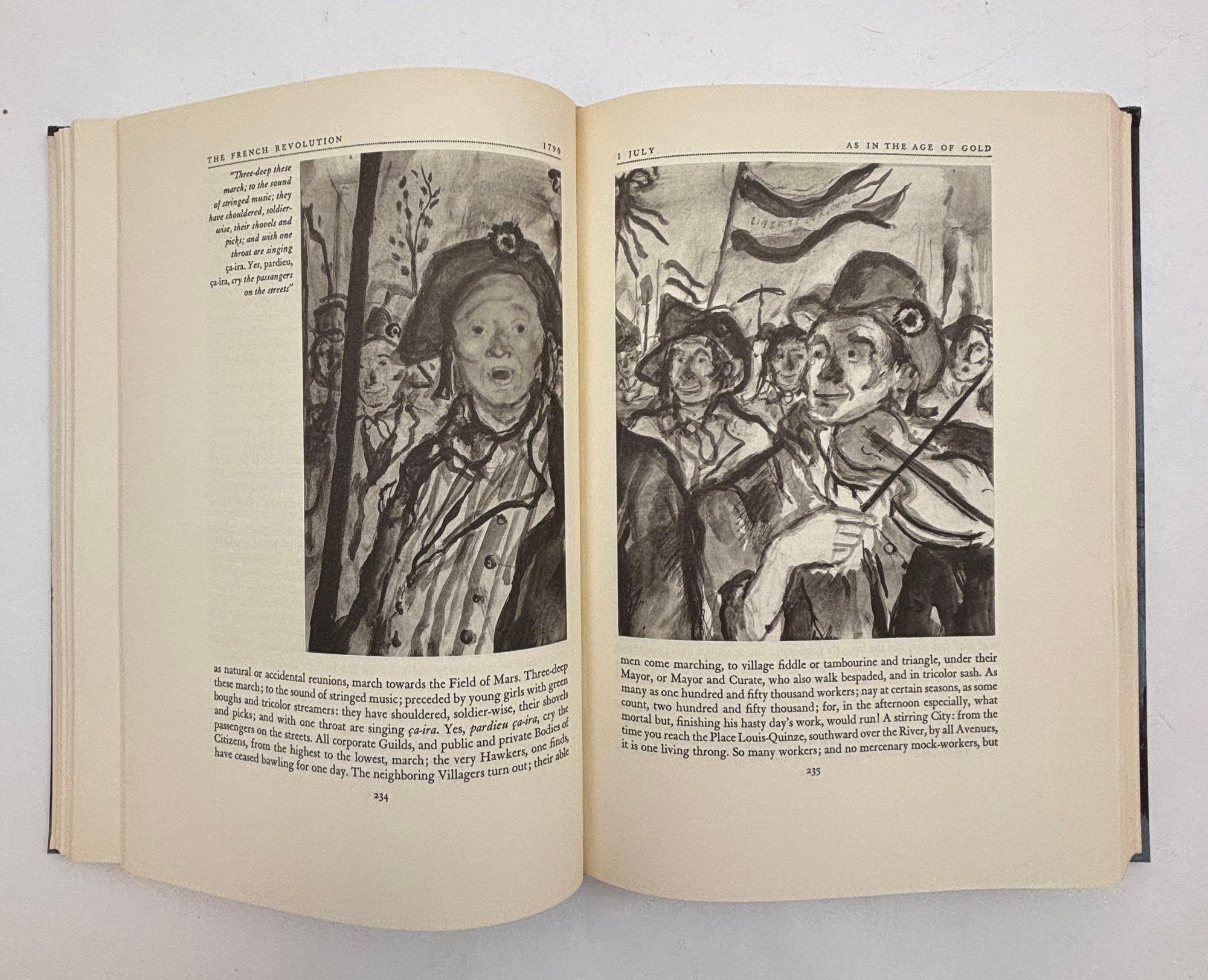 The French Revolution History by Thomas Carlyle Hardcover Book in Slipcase 1956 For Sale 1