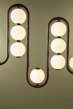The Frequency Light with Integrated LED and Brass