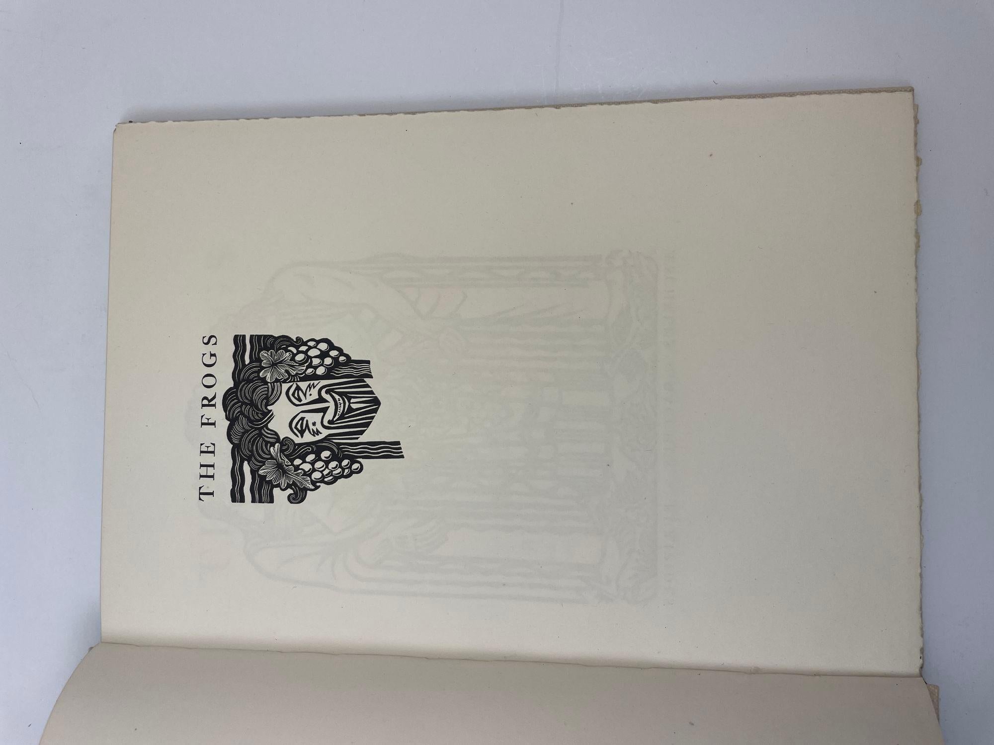 XX secolo Le rane di Aristophanes con copertina rigida e custodia firmata e numerata. 1937 in vendita