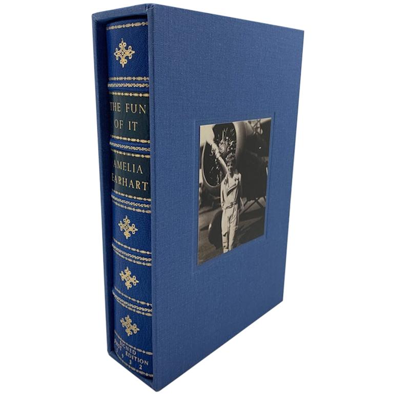Earhart, Amelia. The Fun of It. New York: Brewer, Warren & Putnam, 1932. First edition signed by Earhart.

This first edition copy of The Fun of It: Random records of my own flying and of women in Aviation is signed by Amelia Earhart opposite her
