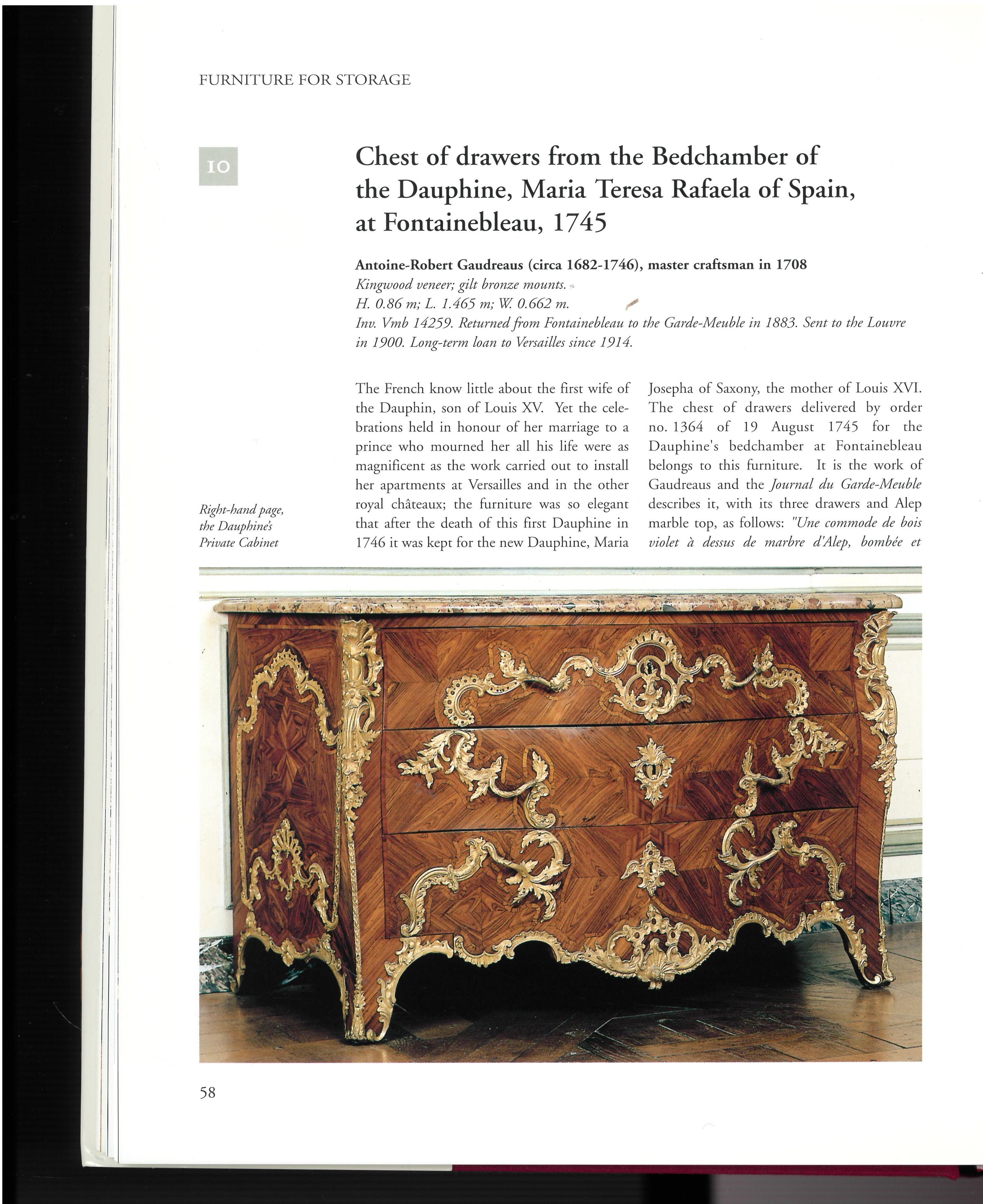 A beautifully photographed 2 volume box set of books which presents this prestigious collection of furniture in a way that cannot be seen by visitors to the palace. Versailles was the splendid palatial residences of the kings of France from the late