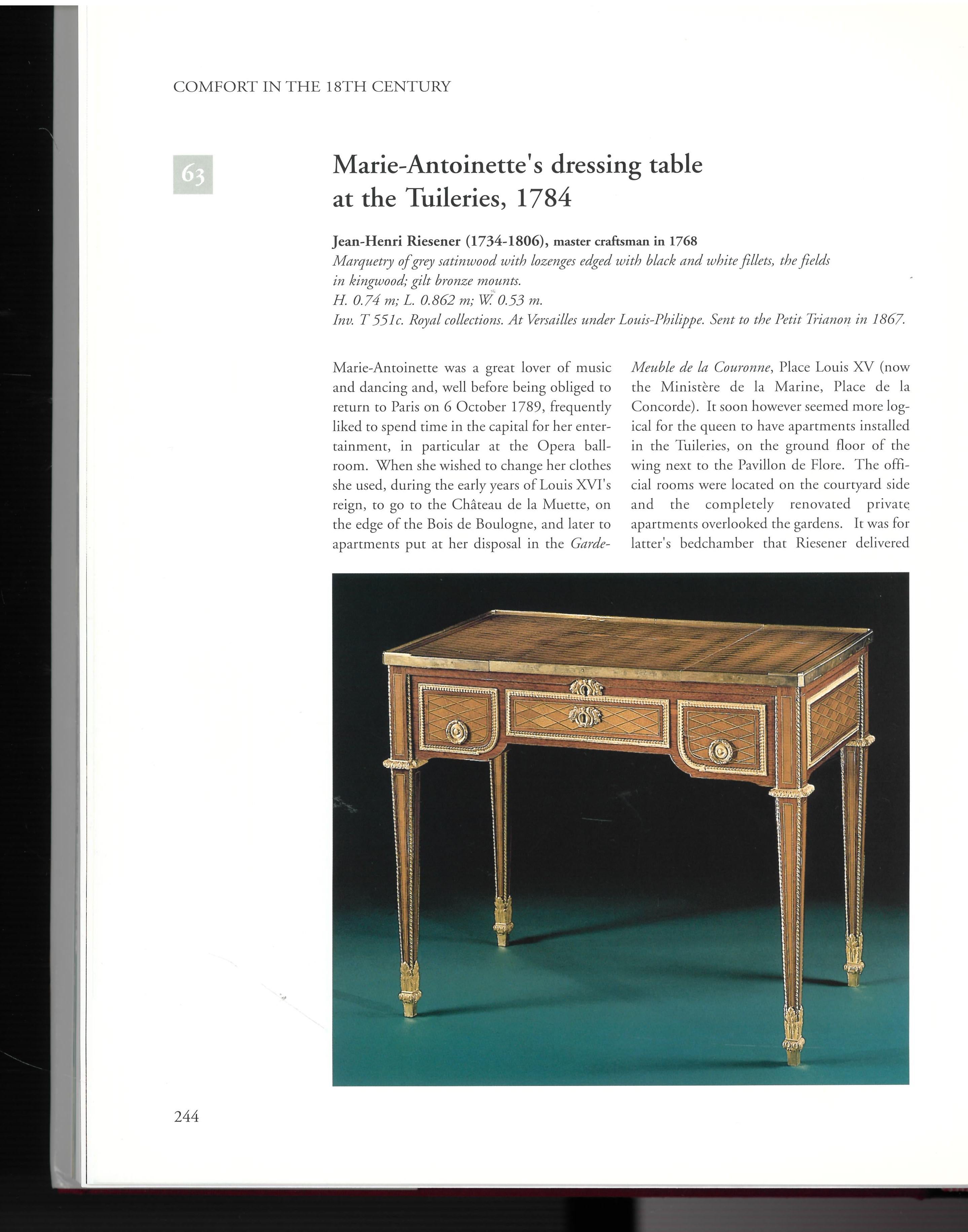 Paper The Furniture of Versailles, 17th and 18th Centuries '2 Volume Box Set' (Book) For Sale