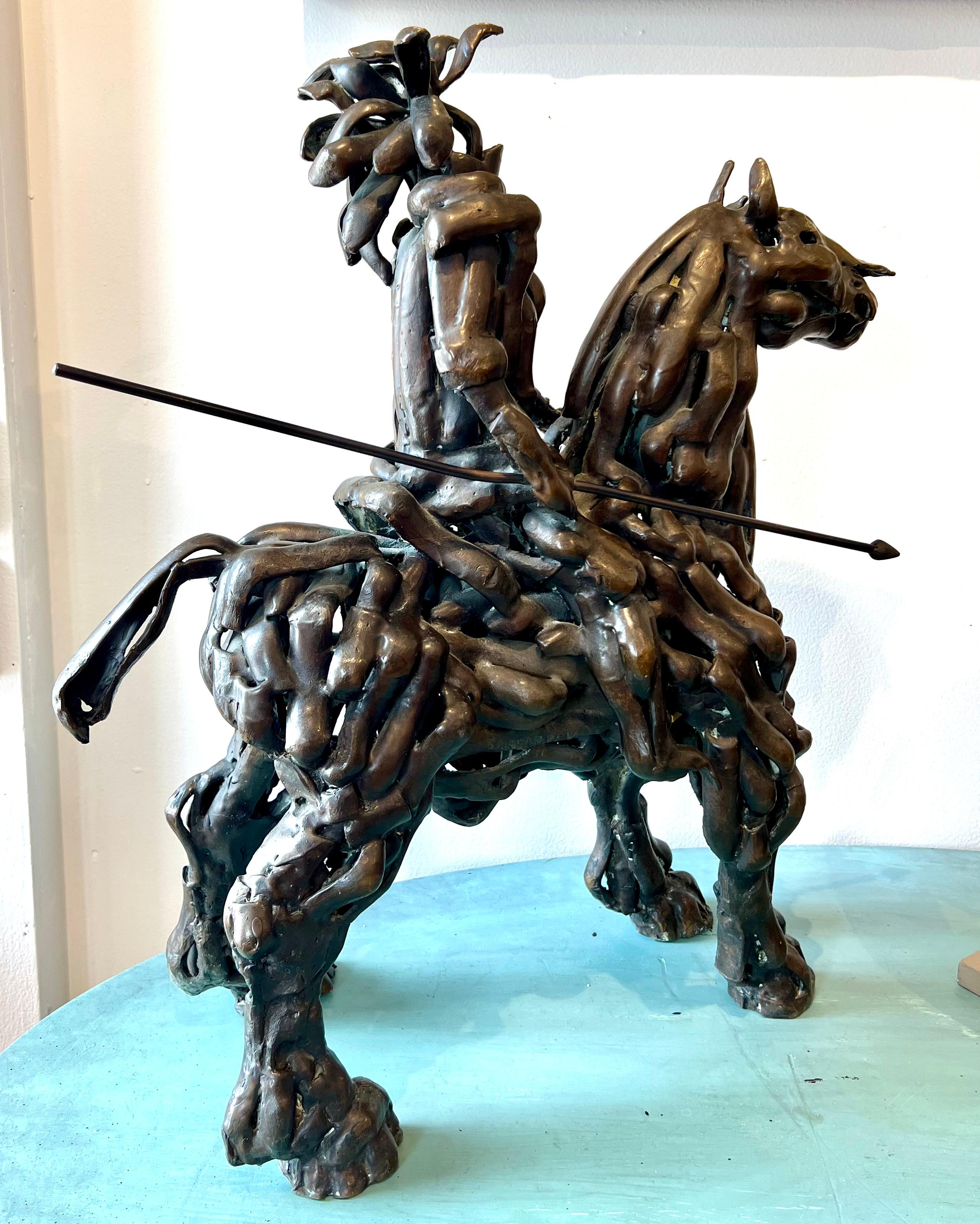 Mid-Century moderno Scultura in bronzo 