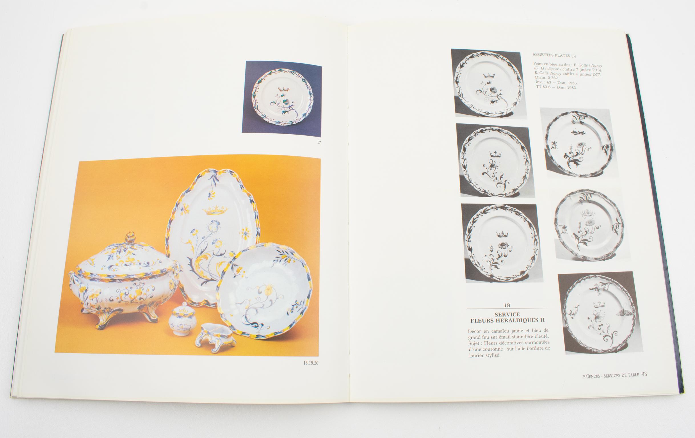 Late 20th Century The Gallé Ceramics, French Book by Musée de l'Ecole de Nancy, France 1984 For Sale