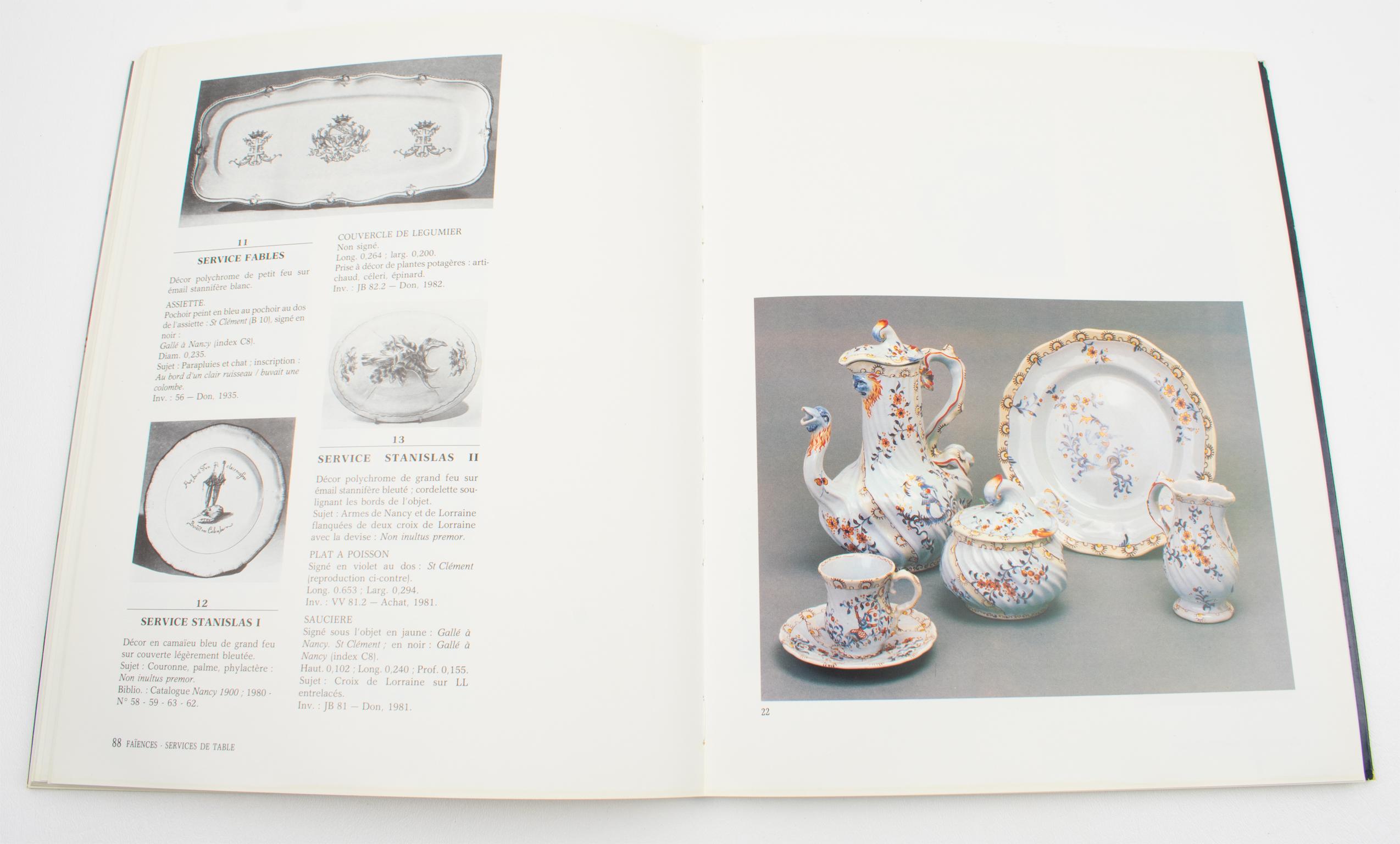 Paper The Gallé Ceramics, French Book by Musée de l'Ecole de Nancy, France 1984