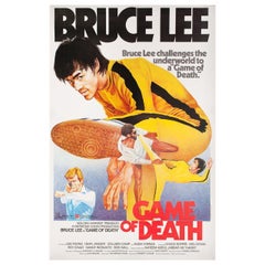 Vintage The Game of Death 1978 Hong Kong B1 Film Poster
