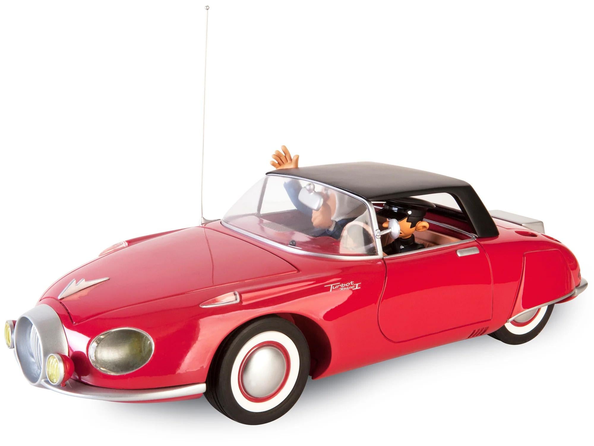 LE GARAGE DE FRANQUIN, SPIROU: TURBOT-RHINO 1 ROUGE 1957 - veicolo in acciaio inox 40 cm
Anno di pubblicazione: 2016
Autore : Franquin
Edizione limitata: 233 copie
Profondità: 40 cm
Materiale: résine / métal
Categorie : SPIROU
Tema : SPIROU
Universo