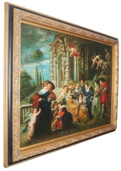 The Garden of Love" After Peter Paul Rubens Baroque Renaissance Oil Painting
