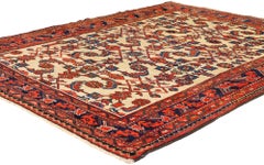 The Garden of Order: Antique Persian Malayer Herati Rug of Timeless Refinement