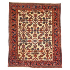 The Garden of Order: Antique Persian Malayer Herati Rug of Timeless Refinement
