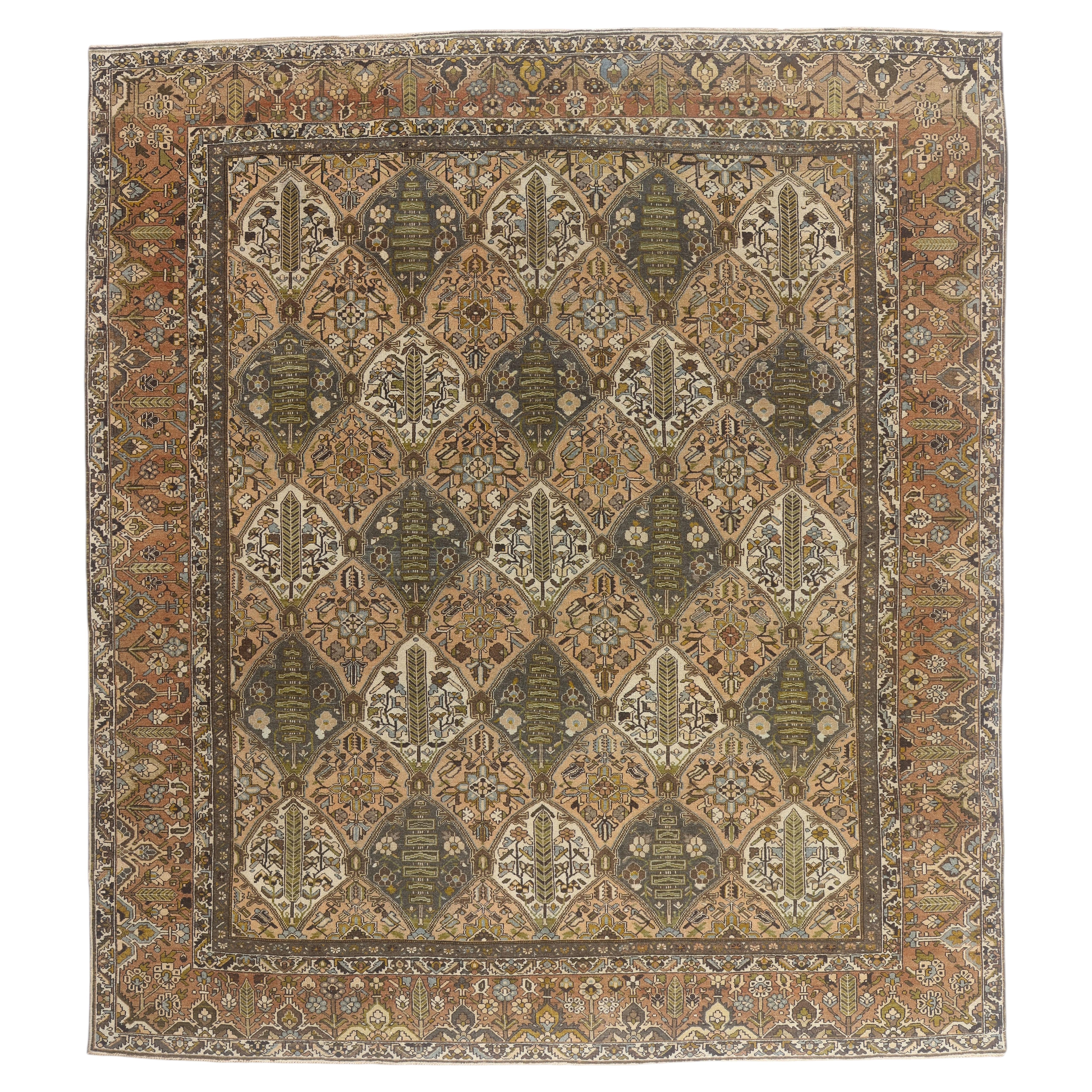 The Gardens of Eternity: An Antique Persian Bakhtiari Masterpiece of Splendor
