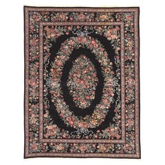 The Garland of Versailles: A Vintage Chinese Aubusson Rug of Timeless Grandeur