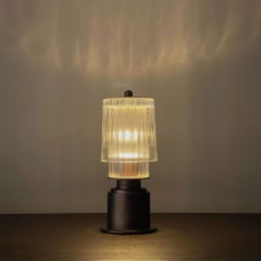 The Gas Lamp Portable LED Lamp in Glass and Bronze By André Fu Living