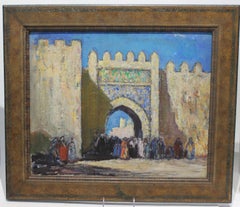 "The Gate" Oil on Board Painting by Donald Frederick Witherstine