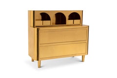 General Study Desk Writing Table in Brass by Matteo Cibic