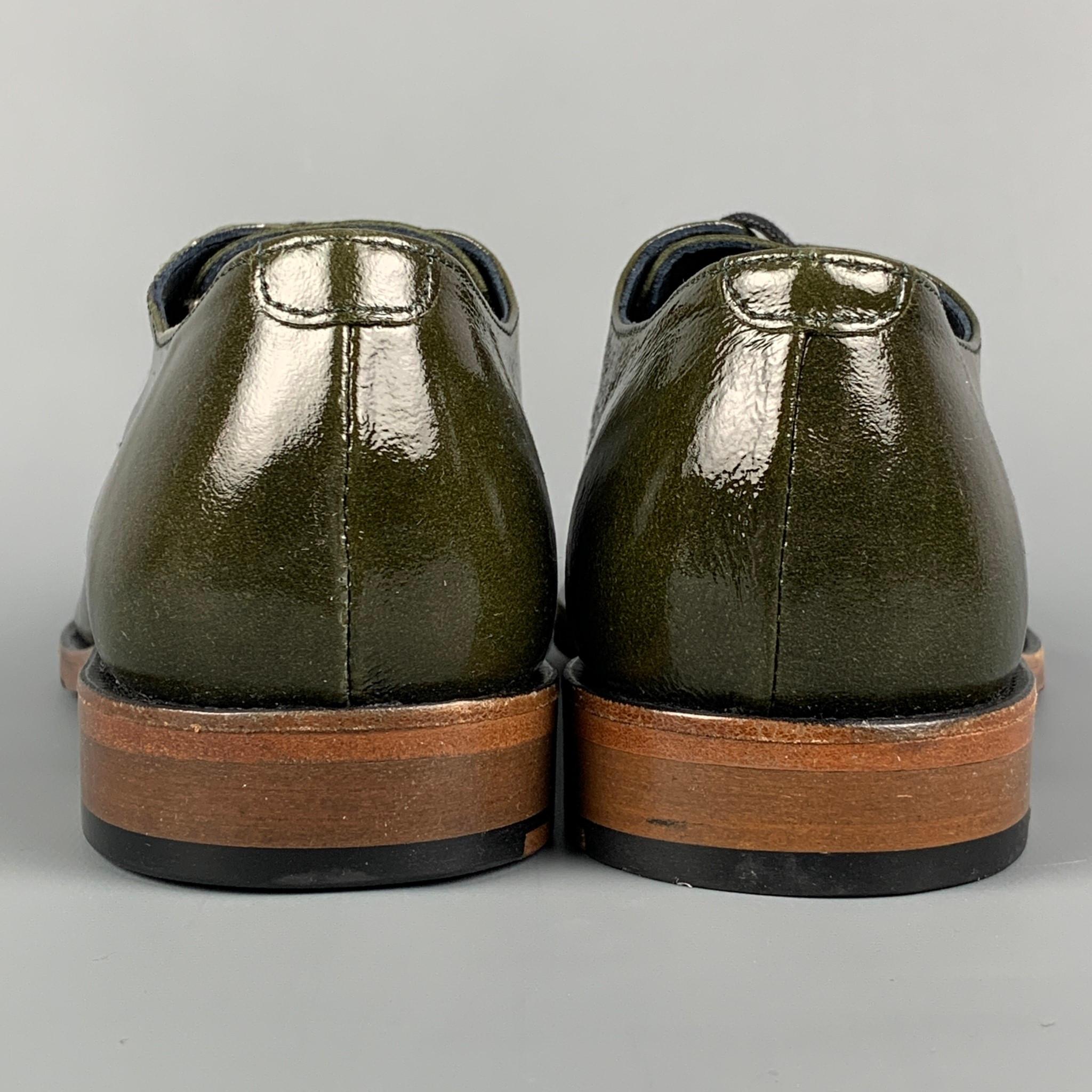 olive green dress shoes mens