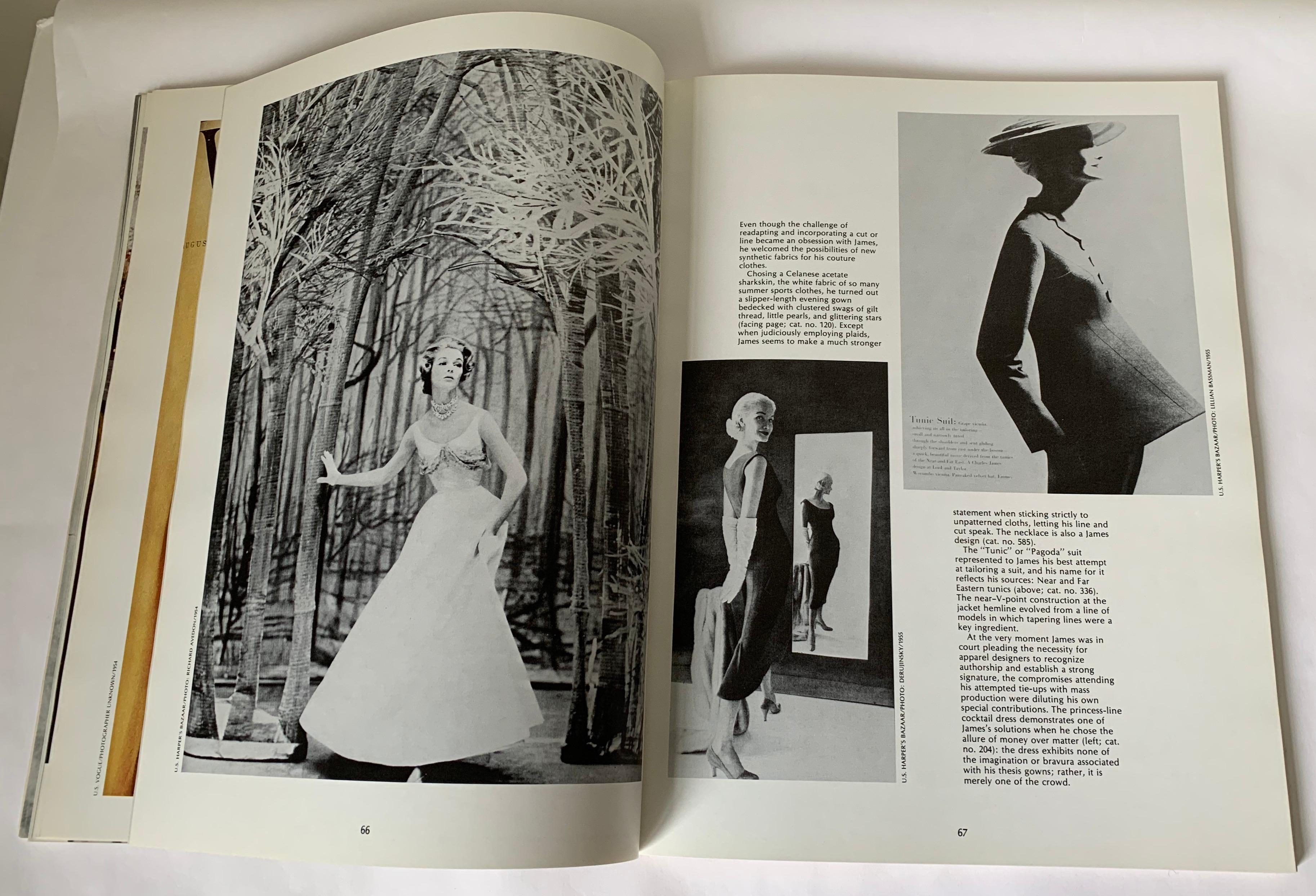 American The Genius of Charles James 1982 Exhibition Catalogue Book For Sale