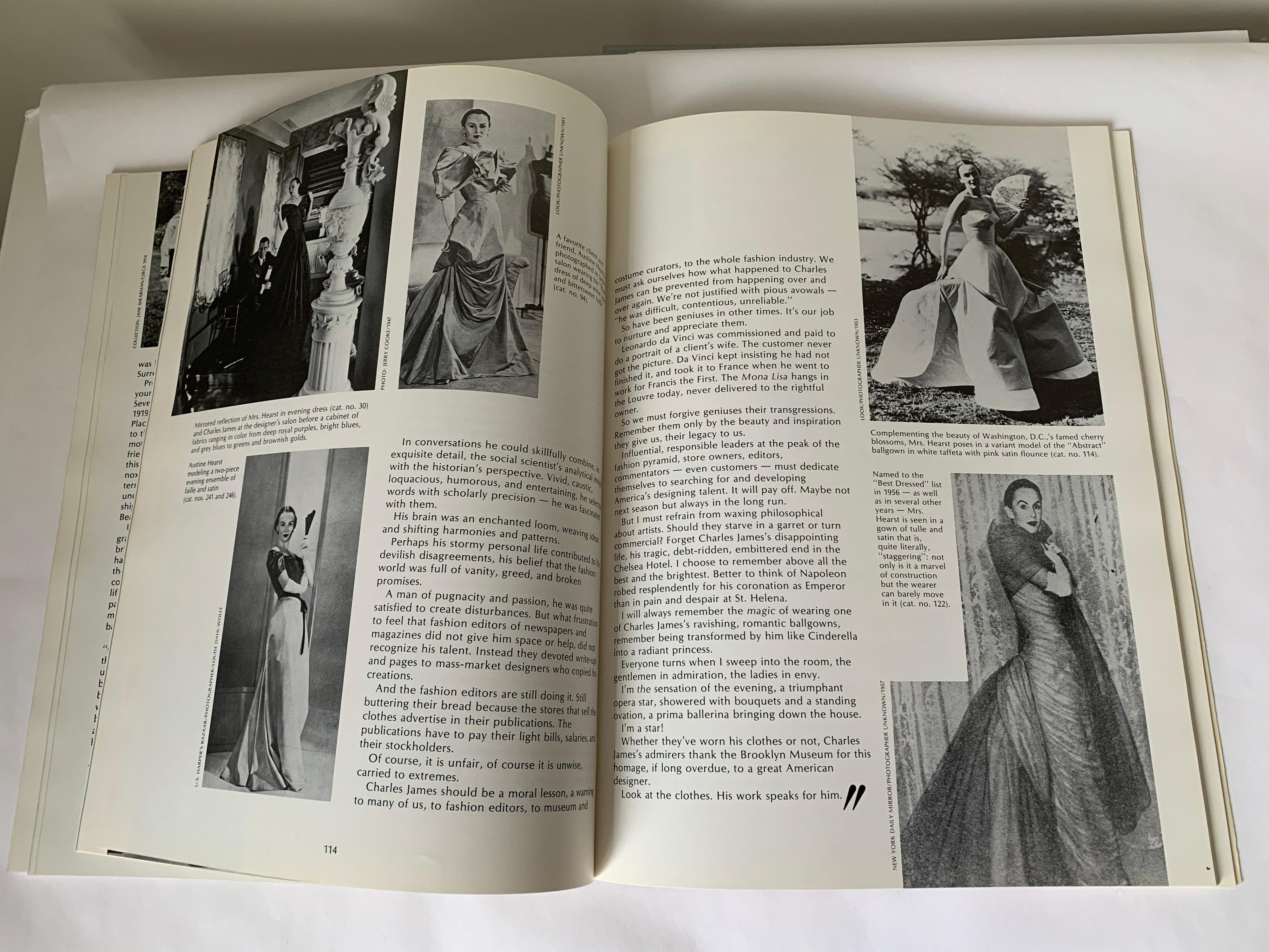 The Genius of Charles James 1982 Exhibition Catalogue Book In Good Condition For Sale In Stamford, CT