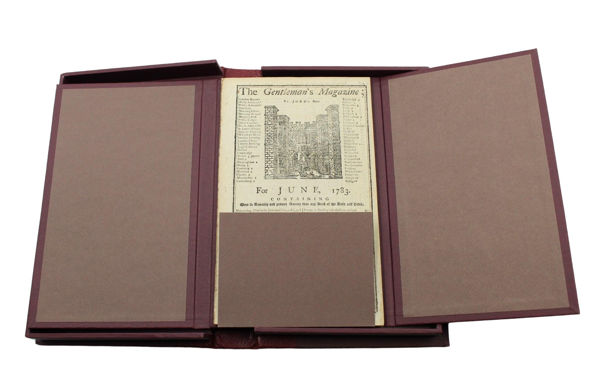 Anglais The Gentleman's Magazine, avec la résolution du drapeau de 1777, juin 1783 en vente