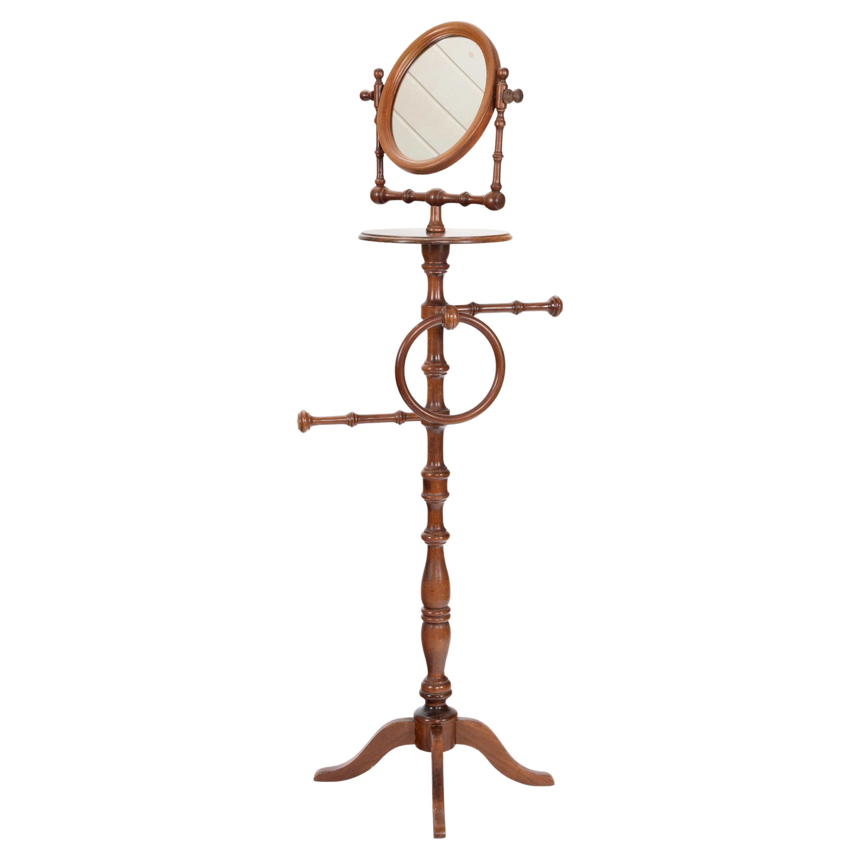 The Gentleman’s Morning Ritual, Early 20th Century Shaving Stand im Angebot