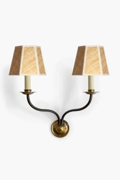The George Twin Arm Wall Light
