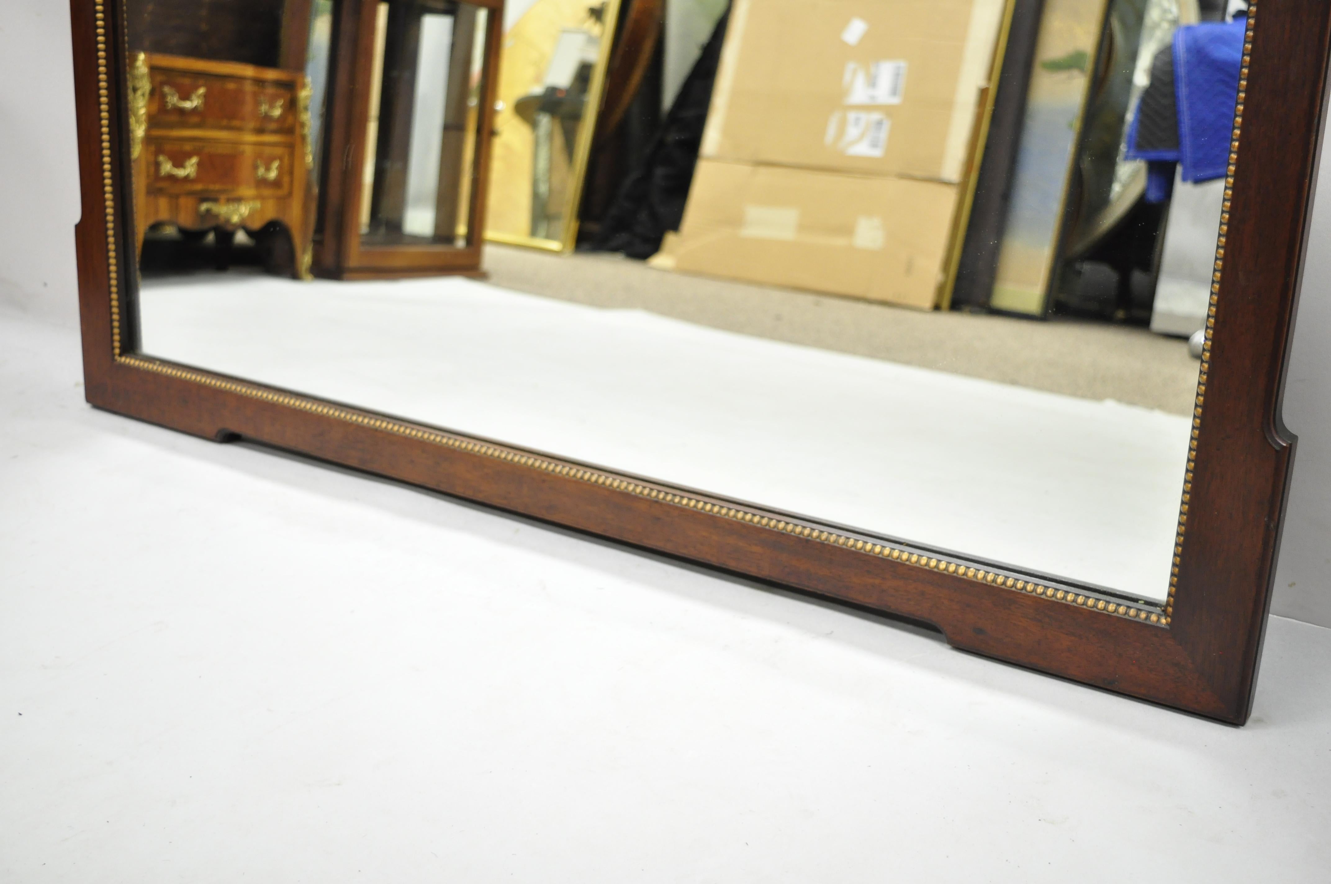 The Georgetown Galleries Mahogany Chippendale Broken Arch Dresser Wall Mirror In Good Condition In Philadelphia, PA