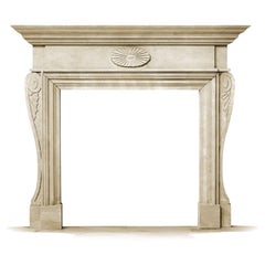 The Georgian:  A Classic Stone Fireplace in the English Georgian Style