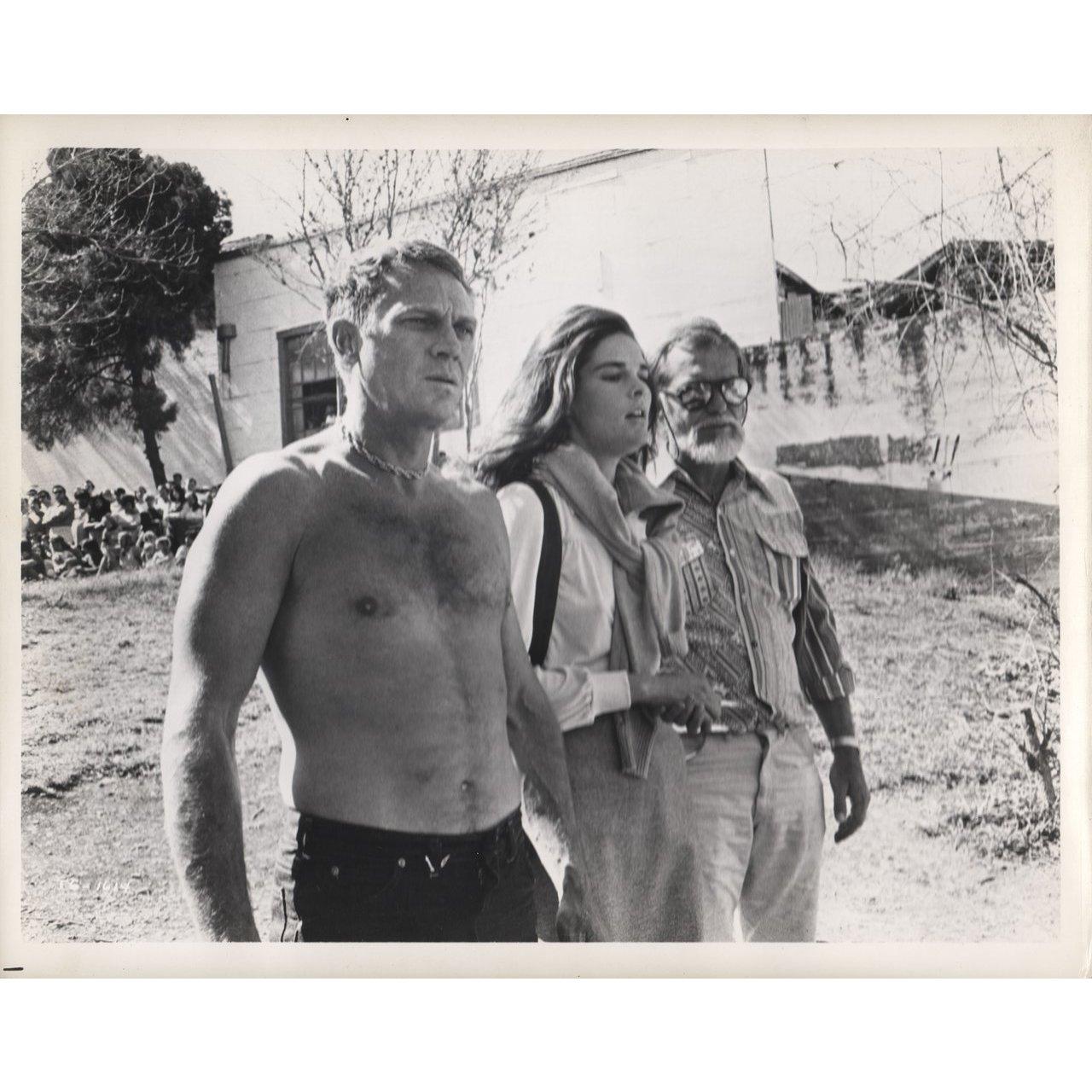 Original 1972 U.S. silver gelatin single-weight photo for the film The Getaway directed by Sam Peckinpah with Steve McQueen / Ali MacGraw / Ben Johnson / Sally Struthers. Fine condition. Please note: the size is stated in inches and the actual size