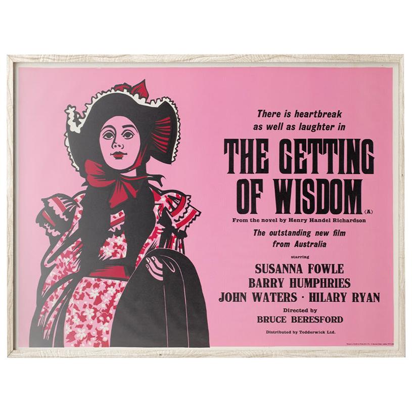 The Getting of Wisdom 1977 Academy Cinema London UK Quad Film Poster, Strausfeld For Sale