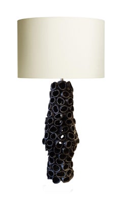 The Giant Reef handcrafted Ceramic Table Lamps - one of a kind unique pair