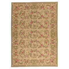 Der vergoldete Garten: Ein Vintage Chinese Aubusson Meisterwerk von Pariser Eleganz