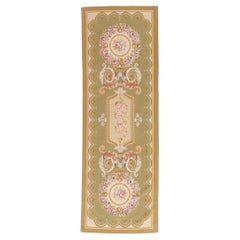 Die vergoldete Rose: Ein chinesisches Vintage-Aubusson-Meisterwerk von raffinierter Eleganz