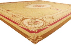 The Gilded Salon: A Vintage Chinese Aubusson Masterpiece of Rococo Grace
