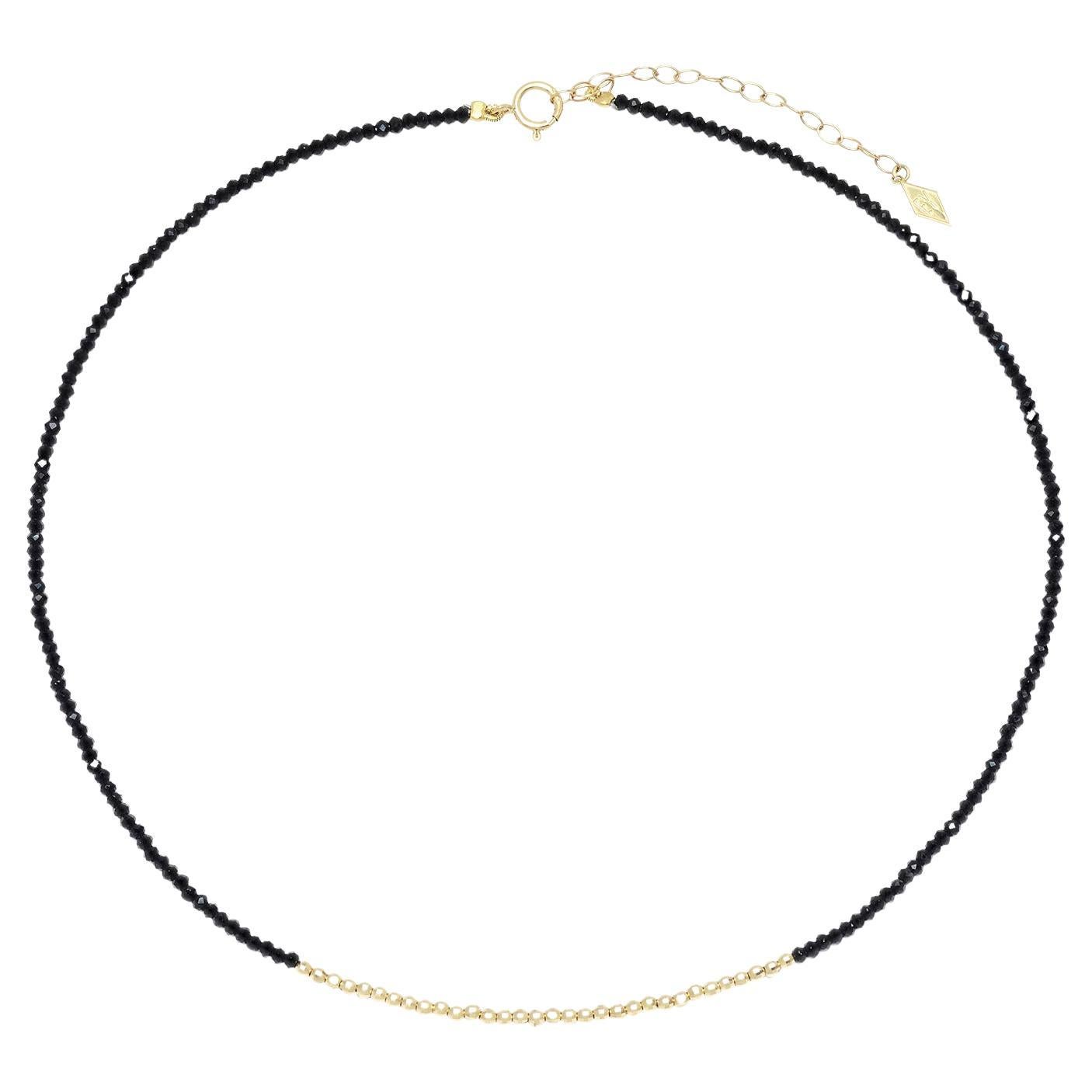 The "Glimmer Choker" with Yellow Gold and Spinel