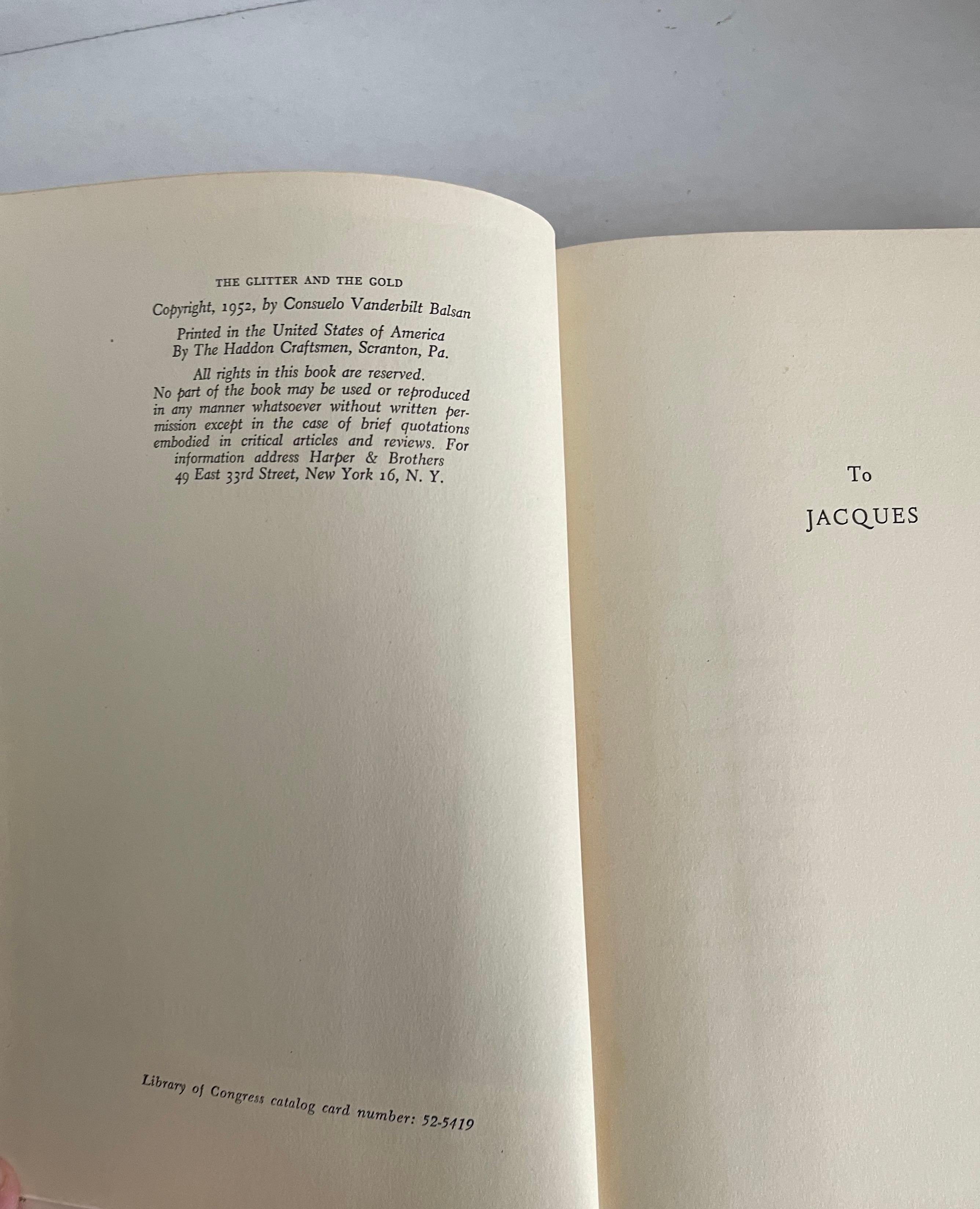 American The Glitter and the Gold, Hardcover 1st Edition