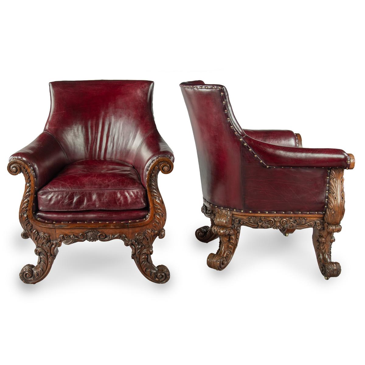 Inglese The Glynllifon “Rutland” Chairs Supplied by Gillows in 1823 to Thomas John Wynn in vendita
