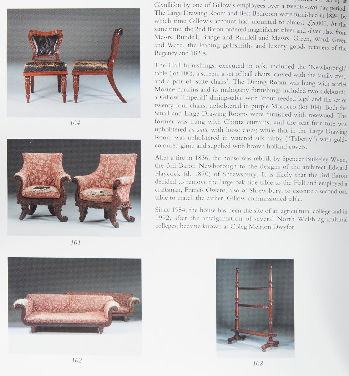 The Glynllifon “Rutland” Chairs Supplied by Gillows in 1823 to Thomas John Wynn in vendita 3